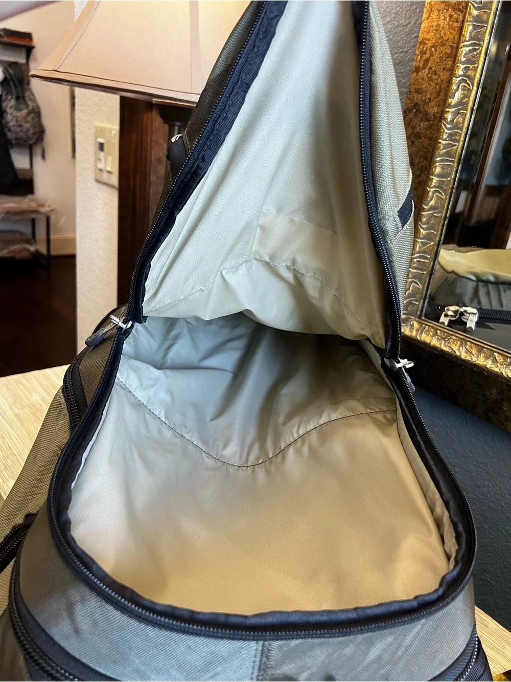 REI Olive/Tan Rolling Travel Backpack with Telescopic Handle